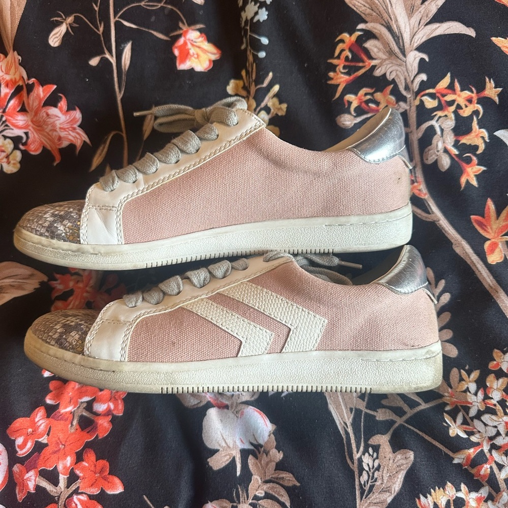 Dolce Vita Pink and Silver Women's Sneakers